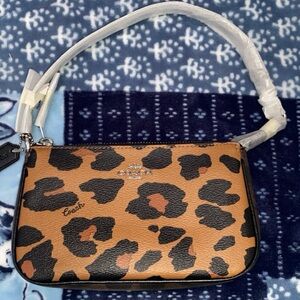Coach Leopard Print Wristlet